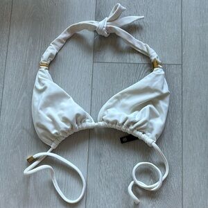 Lspace white bikini top Sz medium